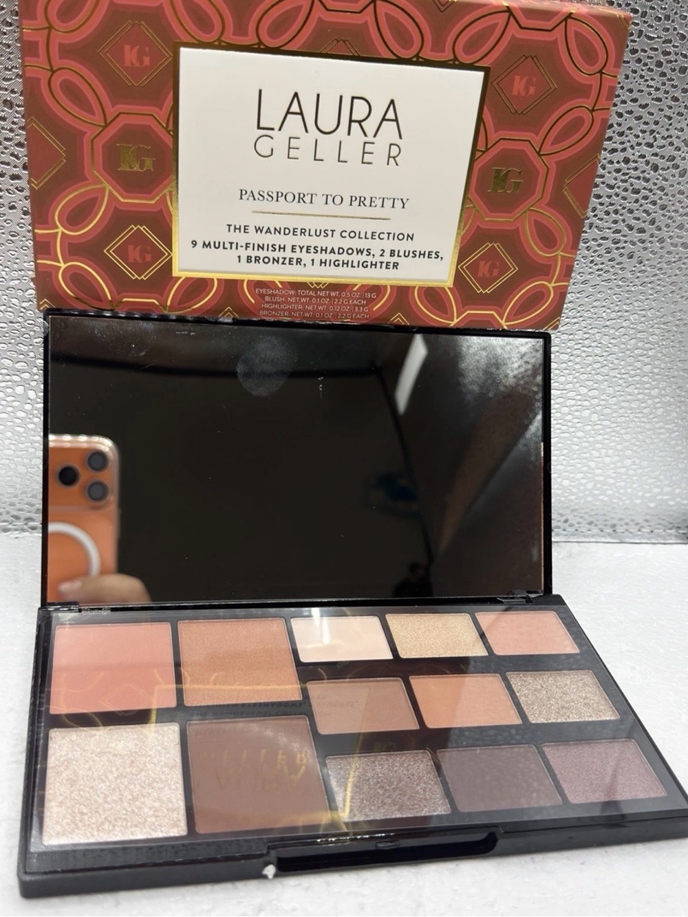 Laura Geller Passport to Pretty Eyeshadow & Face Palette - Coral, Pink, Gold